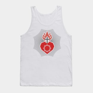 The heart of Christ and the flame of the Spirit Tank Top